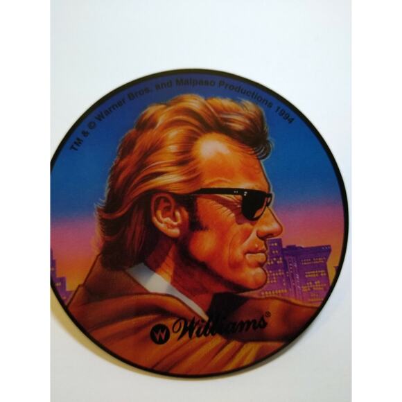 Dirty Harry Clint Eastwood Pinball COASTER Original NOS Plastic Promo - Picture 2 of 4